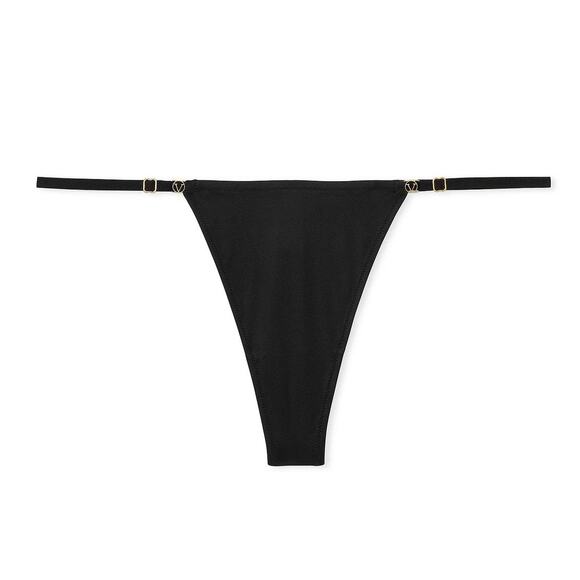 VS Very Sexy Rose Lace Grommet Strappy Corset N Smooth Adjustable Thong Panty M - Picture 5 of 12